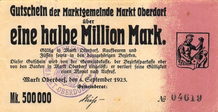 Notgeld: Markt Oberdorf – Moneypedia